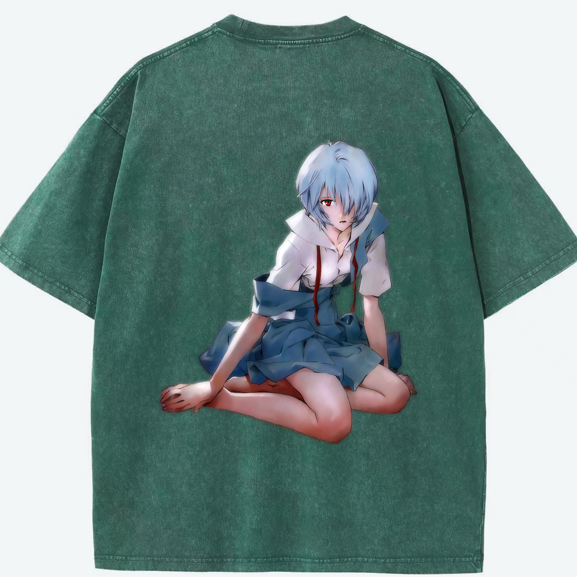 （画像用） EVA 新世紀エヴァンゲリオン 綿100% ヴィンテージ風 半袖Tシャツ（背面プリント）